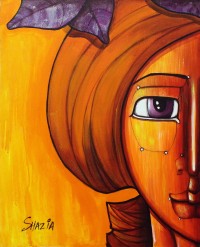 Shazia Salman, 30 x 24 Inch, Acrylics on Canvas, Figurative Painting, AC-SAZ-060